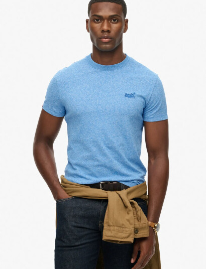 Superdry Essential Logo Emb Tee - Blue - XXL Superdry Essential Logo Emb Tee - Blue - XXL