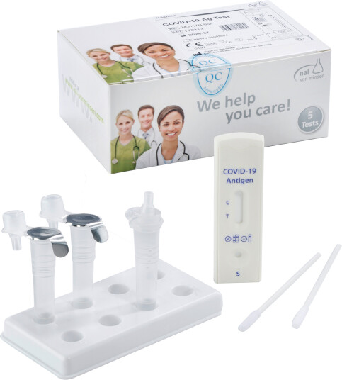 Nadal covid-19 antigen selvtest for koronainfeksjon SARS-CoV-2 5 stk