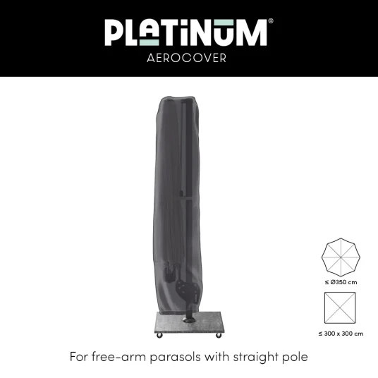 Platinum Aerocover Parasolltrekk fritthengende parasoll 300 X 300 cm