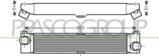 Intercooler PRASCO CI954N001