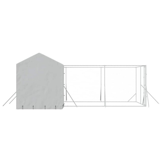 Vidaxl Utendørs Hundekennel Sølv 6X6X2.5 M Galvanisert Stål