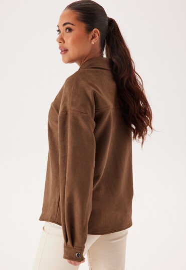 VILA Vifaddy L/S SHIRT SHIRT SHIRT Fondue Fudge 44