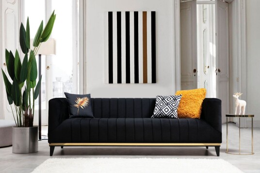 Esquimalt Sofa 3 seters Svart