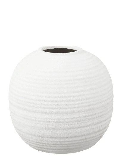 House Nordic Svala - Vase, Ceramic, White, Ø30X28,5 Cm - White - 30X30X28.5CM