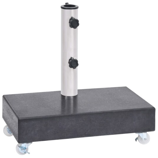 vidaXL Parasollfot svart 45x25x8 cm granitt vidaXL Parasollfot svart 45x25x8 cm granitt