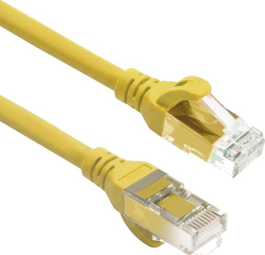 ACT Nettverkskabel Cat6A U/UTP TPE RJ45 Ultrafleksibel 3 m Gul