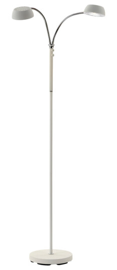 ONAS 2 Gulvlampe med dimmer – Hvit 2x5W LED H 140 cm