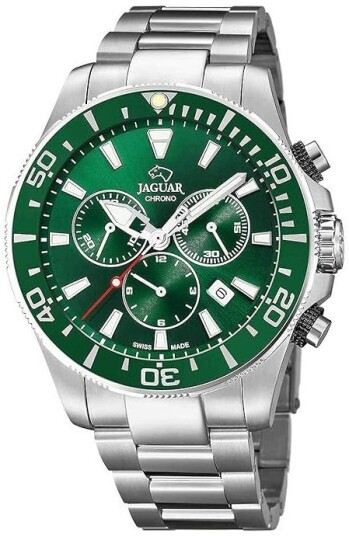Jaguar Herreklokke J861/4 Executive Grønn/Stål Ø43.5 mm Jaguar Herreklokke J861/4 Executive Grønn/Stål Ø43.5 mm