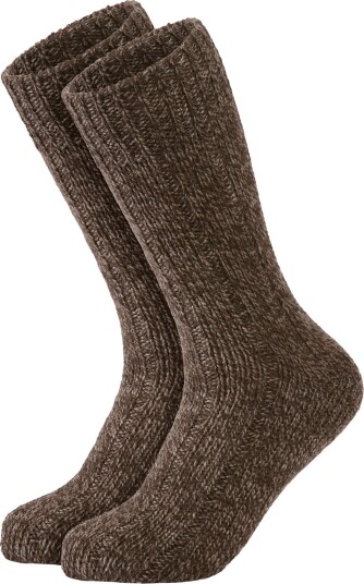 Lindbergh 2 Pack Rag Wool Sock Brown 40 44 Lindbergh 2 Pack Rag Wool Sock Brown 40 44