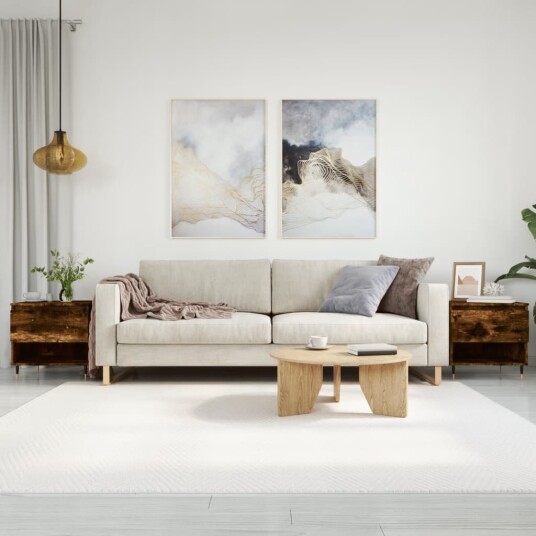 Salongbord 2 stk røkt eik 50x46x50 cm konstruert tre 8721012112148 Salongbord 2 stk røkt eik 50x46x50 cm konstruert tre 8721012112148