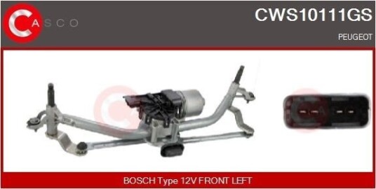 Vindusspyleranlegg CASCO CWS10111GS