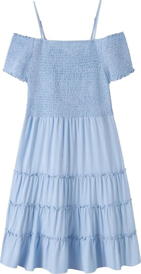 LMTD Nlfsandy Solid Sl Short Dress Blue 176