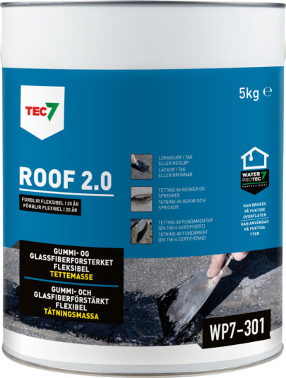 Relekta Tettemasse Roof 2.0 Gummiasfalt 5kg Relekta Tettemasse Roof 2.0 Gummiasfalt 5kg