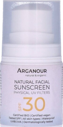 Arganour Natural & Organic Facial Sunscreen SPF 30 50 ml Arganour Natural & Organic Facial Sunscreen SPF 30 50 ml