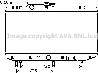 PRASCO TO2208 Radiator motorkjøling