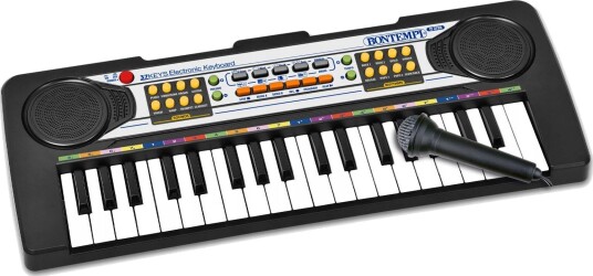 Bontempi Keyboard For Barn Med Mikrofon 3+ År 37 Tangenter