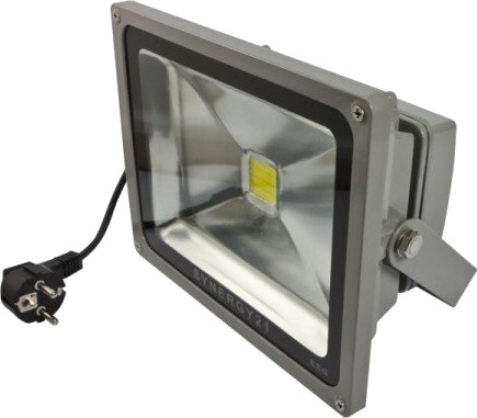 Synergy 21 Led Spot Utendørs Flomlys 50W Svart Hus Nøytral Hvit V2
