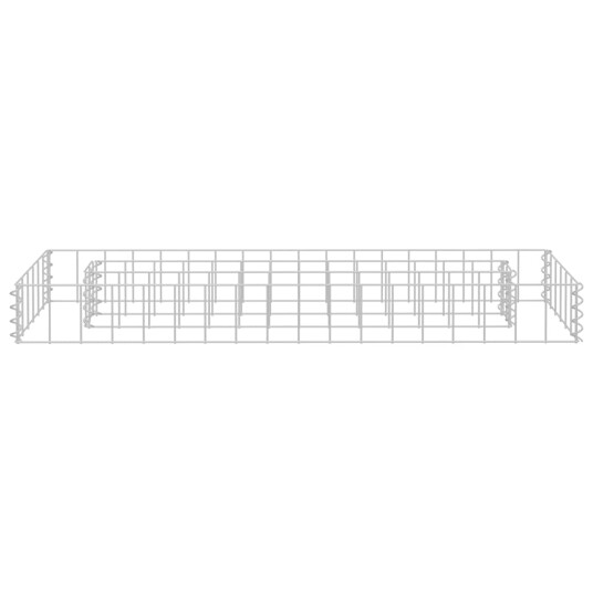 vidaXL Gabion høybed galvanisert stål 90x30x10 cm