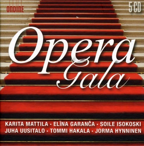 Mattila Hphp Frso Segerstam Saraste Elina Garanca Jorma Hynninen Juha Uusitalo Karita Mattila Soile Isokoski Tommi Hakala  Opera Gala  CD