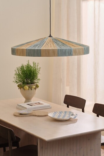 Ellos Home Taklampe Bernice Ø 80 cm Natur Ellos Home Taklampe Bernice Ø 80 cm Natur