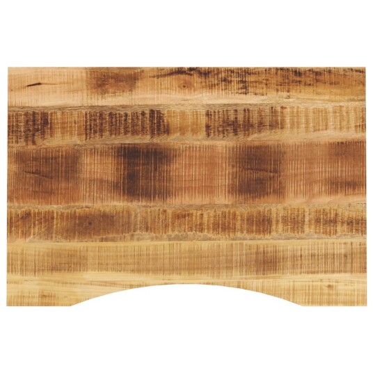 Skrivebordsplate med kurve 100x60x2,5 cm heltre grovt mangotre