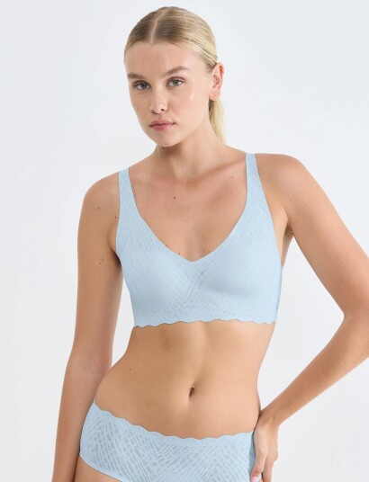 sloggi Sloggi Zero Feel Bliss Soft Bra Blue M PLUS sloggi Sloggi Zero Feel Bliss Soft Bra Blue M PLUS