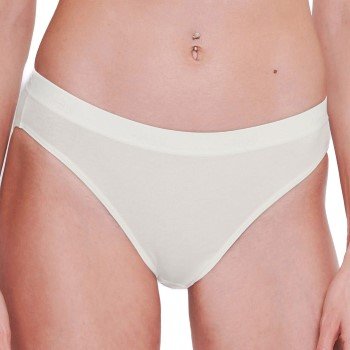 Sloggi Truser 2P GO Casual High Leg Briefs Benhvit bomull Small Dame Sloggi Truser 2P GO Casual High Leg Briefs Benhvit bomull Small Dame