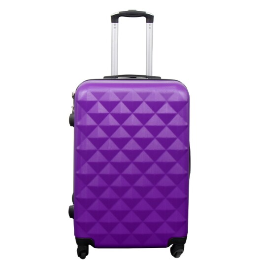 Borg Living Tilbud koffert - Hardcase - Str. Medium - Diamant Lilla - Smart reisekoffert