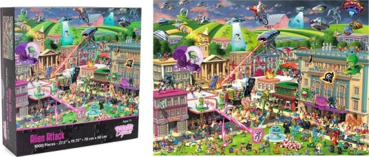 Alien Attack SciFi Classics 1000Piece Jigsaw Puzzle