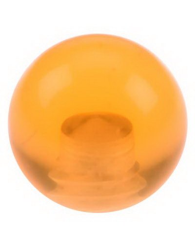 Utgått Orange Akrylkule til 16 mm Stang 6 mm kule til 16 mm stang