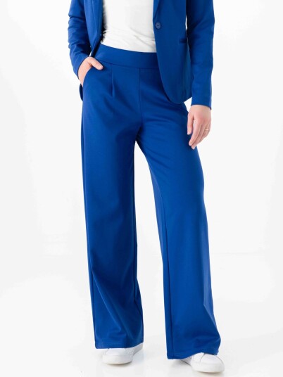 Ichi Kate Wide Pant Long Blå XS Ichi Kate Wide Pant Long Blå XS