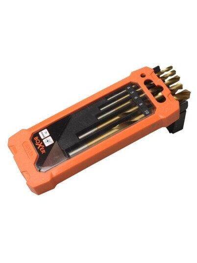 Boxer HSS Titan Borsett 5 Deler - 4-10 mm i Elektroverktøy Tilbehør
