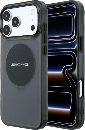Mercedes AMG IML gjennomsiktig, tofarget blokk MagSafe-etui til iPhone 18/17 Pro Max – svart