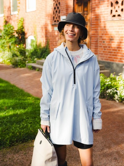Twentyfour Mode PU Poncho Blå 50