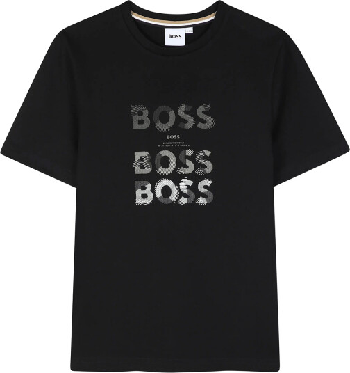 BOSS Short Sleeves Tee Shirt Black 128