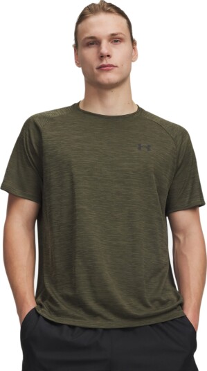Under Armour Ua Tech Textured Ss   Khaki green   L