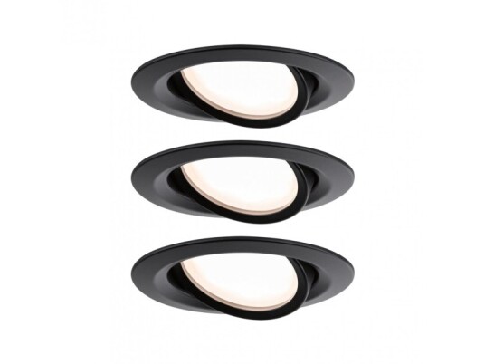 Paulmann 930.80 Innsunket Spotlight Ikke-Utskiftbare Pærer Led 6 W 2700 K Sort