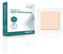 Klinion Wound Care Kliniderm Foam Silikone Border 7,5x7,5 cm   5 stk.