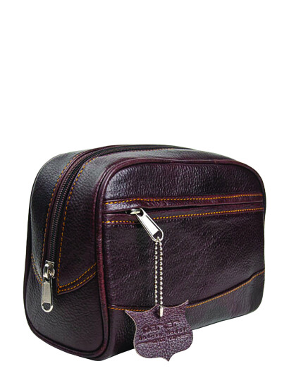 Parker Parker Leather Travel/Dopp Kit - Large (8"X5"X4") - Brown - ONE SIZE Parker Parker Leather Travel/Dopp Kit - Large (8"X5"X4") - Brown - ONE SIZE