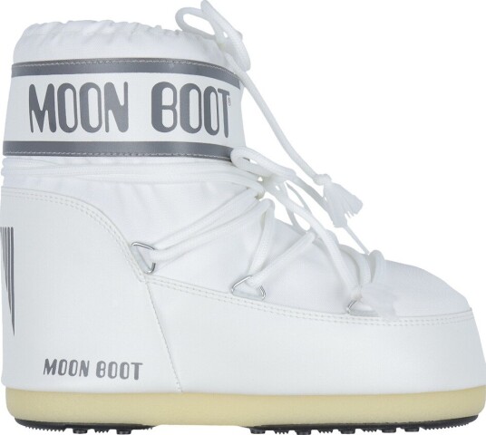 Moon Boot Vintersko - Ikon lav Nylon - Hvit Mono - Moon Boot - 33/35 - Vinterstøvler - 33-35