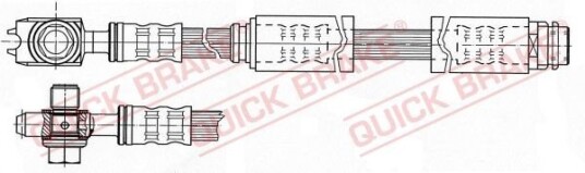 Bremseslange QUICK BRAKE 58.962X Bremseslange QUICK BRAKE 58.962X