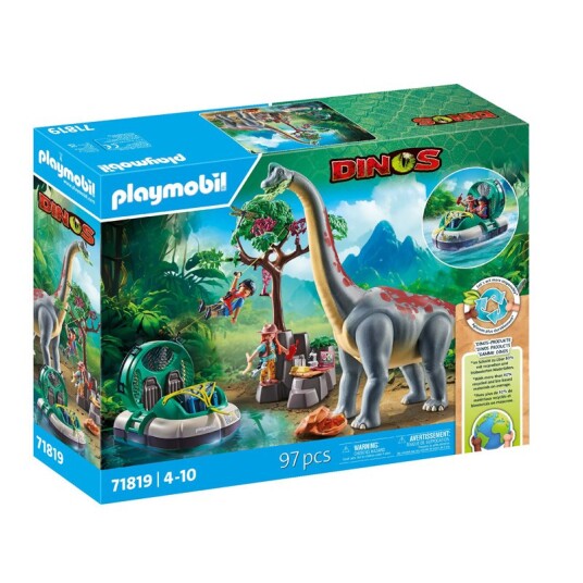 PLAYMOBIL Dinos Brachiosaurus med svevefartøy 71819