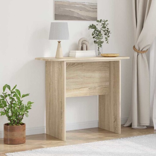 vidaXL Konsollbord Sonoma eik 93 x 40 x 75 cm Konstruert tre