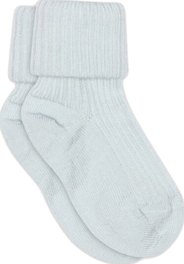 MP Denmark Wool rib baby socks Blå 22/24