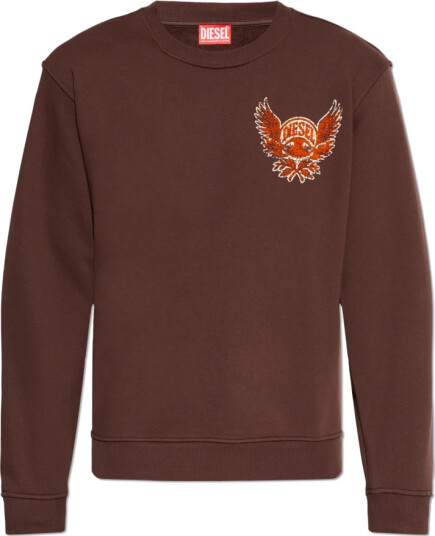 Diesel Herre Gensere & Hettegensere Brun XL,