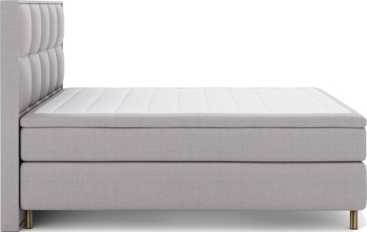 Select No 6 Komplett Sengepakke 210x210 Fast Memory/Pocket Lysegrå/Kopperben
