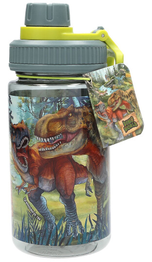 Dino World - Drinking Bottle BITE - Transparent Green - 500 ml Dino World - Drinking Bottle BITE - Transparent Green - 500 ml