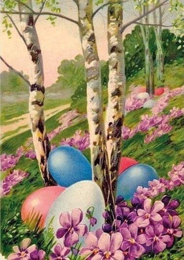 St351 B6 Kort + Konvolutt Egg Påske Edukamp