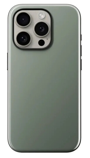 Nomad Sport Mobildeksel til iPhone 15 Pro MagSafe Mosegrønn