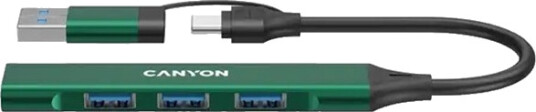 Canyon Hub Ds-02 4-I-1 Usb-A/C Grønn Canyon Hub Ds-02 4-I-1 Usb-A/C Grønn